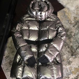 SAM nyc. Women’s SOHO coat. In the color Gunmetal.